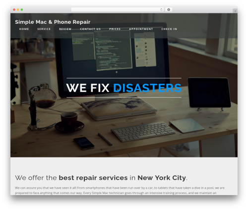Austin WordPress theme - simplemacrepair.com