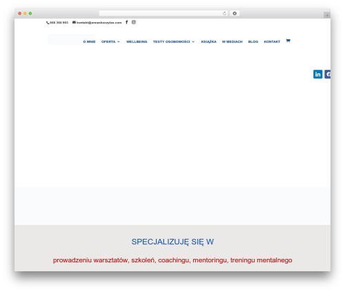 Divi theme WordPress - annaskoczylas.com