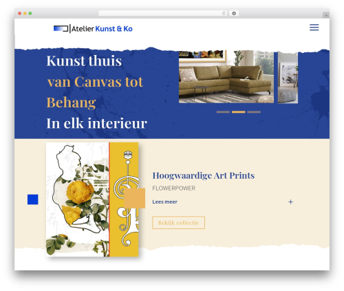 Divi WordPress theme - kunstenko.nl