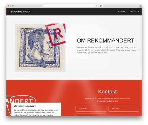 Flicker WordPress theme - rekommandert.com