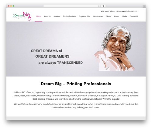 klicknet WordPress theme - dreambigprinters.com