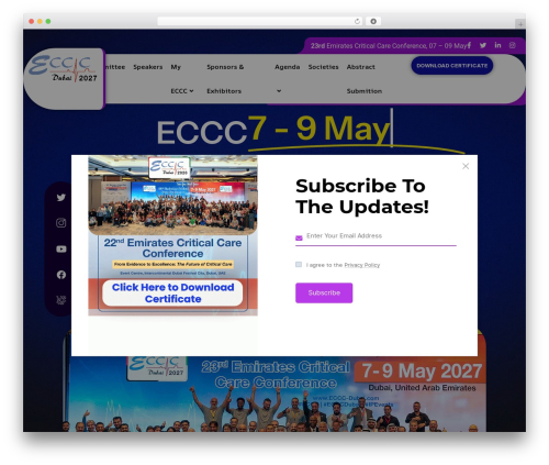 Konfer WordPress theme design - eccc-dubai.com