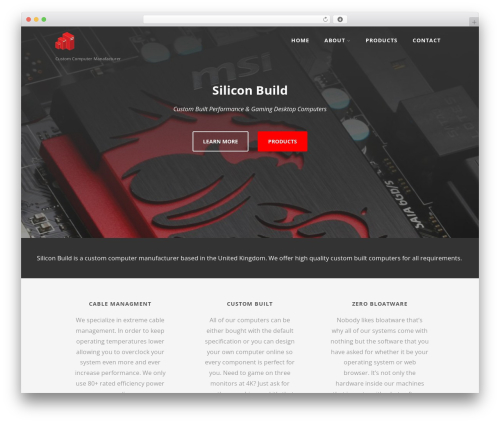 Optimizer free WordPress theme - siliconbuild.co.uk