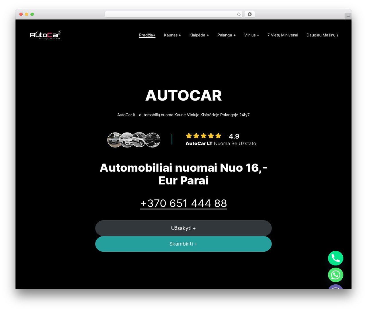 Scena WordPress theme - autocar.lt Scena WordPress theme - autocar.lt
