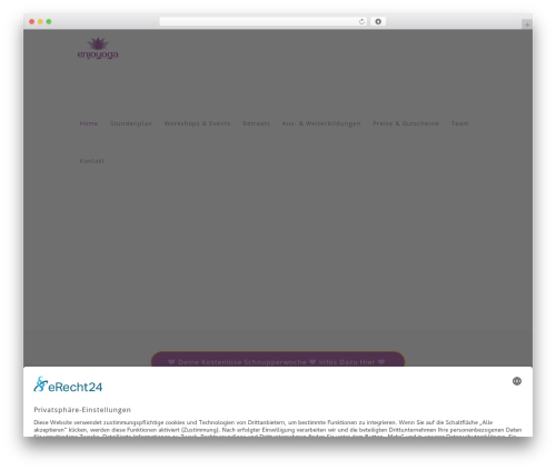 Wellspring WordPress theme - enjoyoga.at