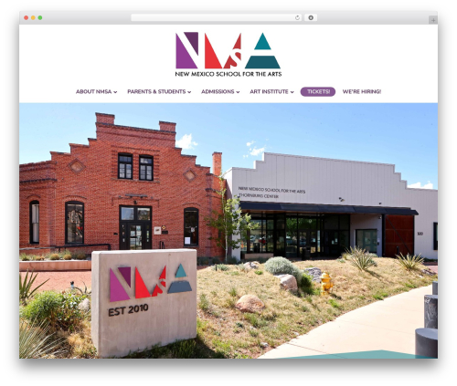 WordPress theme Divi - nmschoolforthearts.org