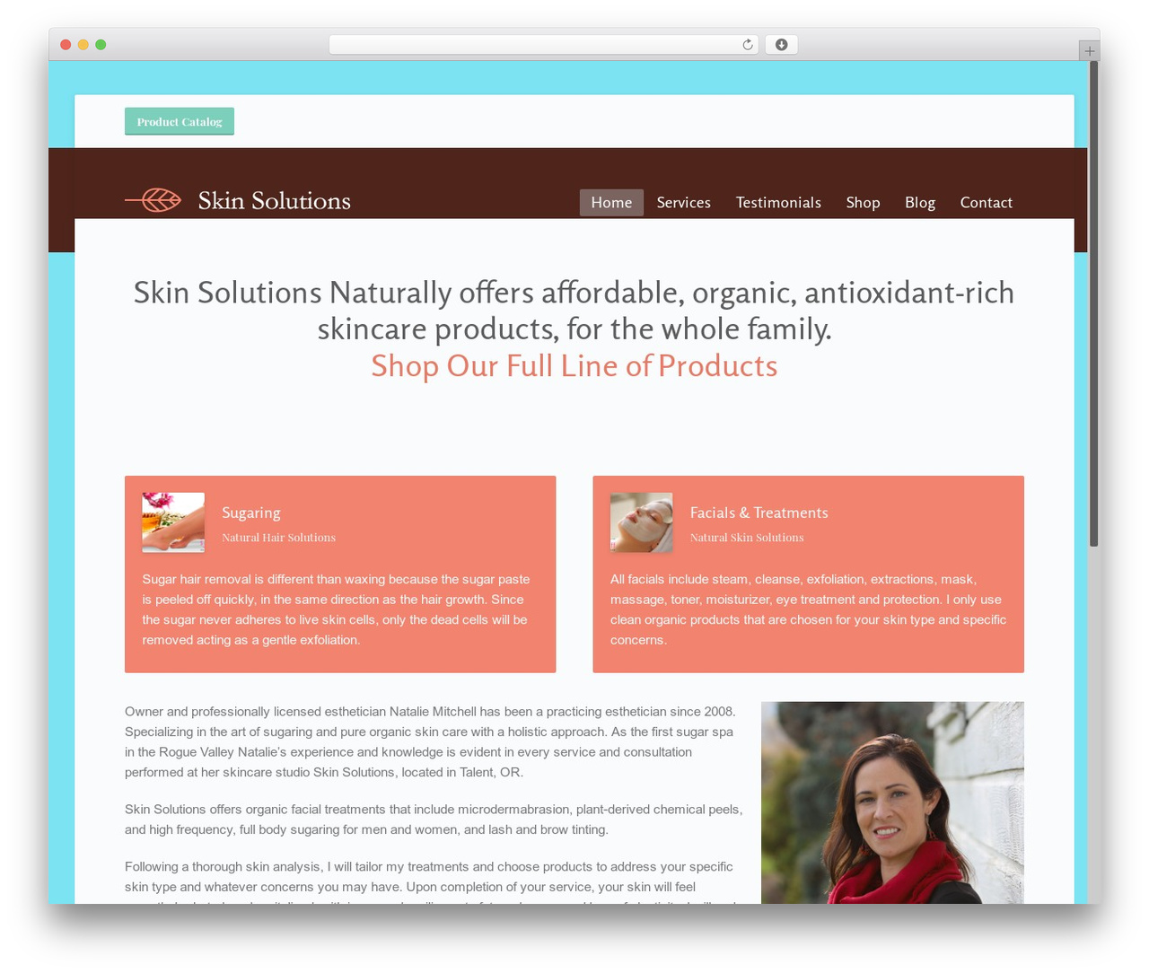WordPress theme skinsolutions - skinsolutionsnaturally.com