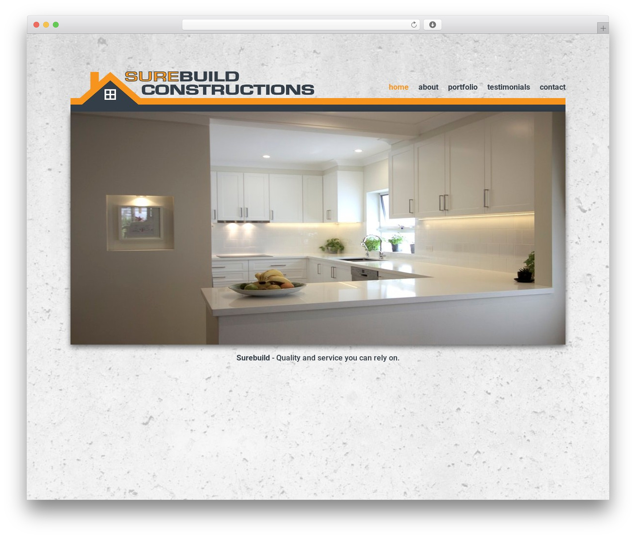 WordPress theme Surebuild - surebuild.com.au