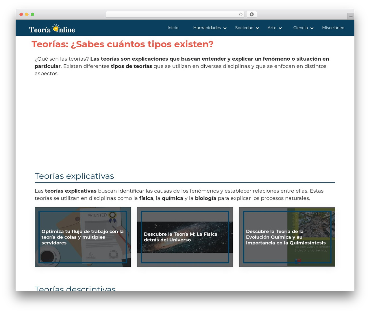 Apolo Theme WordPress theme - teoriaonline.com