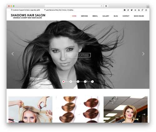 Coiffeur theme WordPress - shadowssalon.com