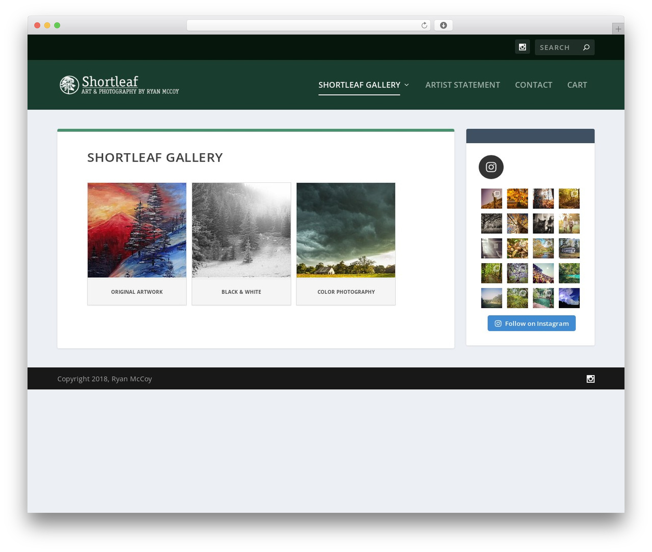Extra WordPress theme - shortleaf.com
