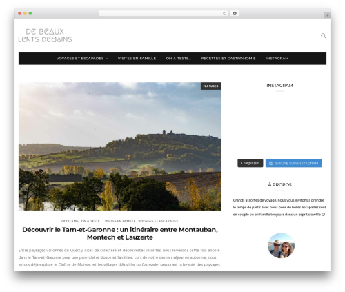 MiniMag theme WordPress - debeauxlentsdemains.com