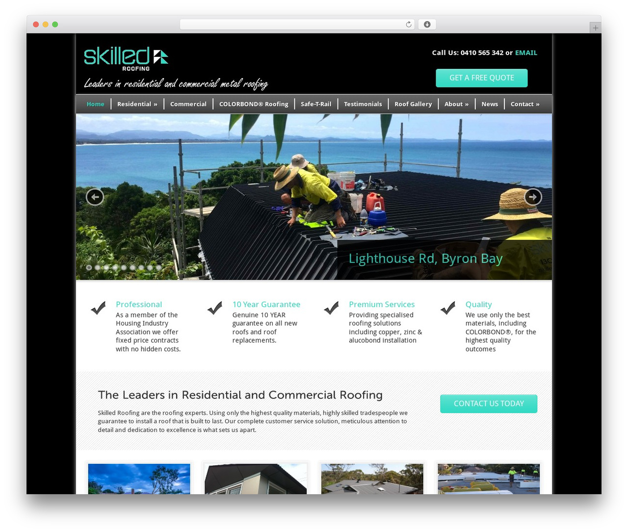 Modernize WordPress theme - skilledroofing.com.au