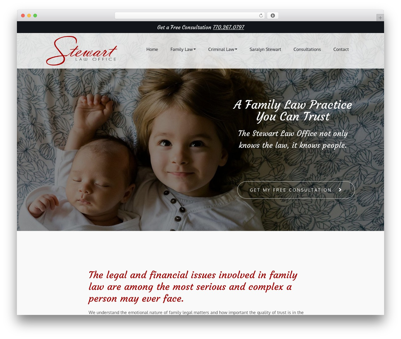 Offsprout Basic WP theme - stewartfamilylaw.com