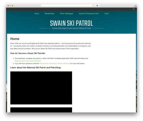 Perkins WordPress theme - swainskipatrol.org