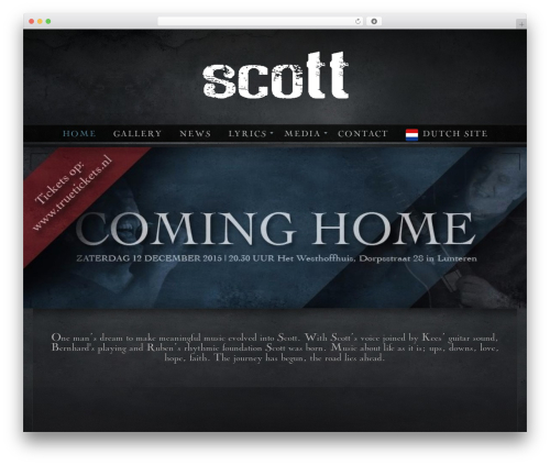 Theme WordPress Dark N Gritty Evolved - scottmusiconline.com Theme WordPress Dark N Gritty Evolved - scottmusiconline.com