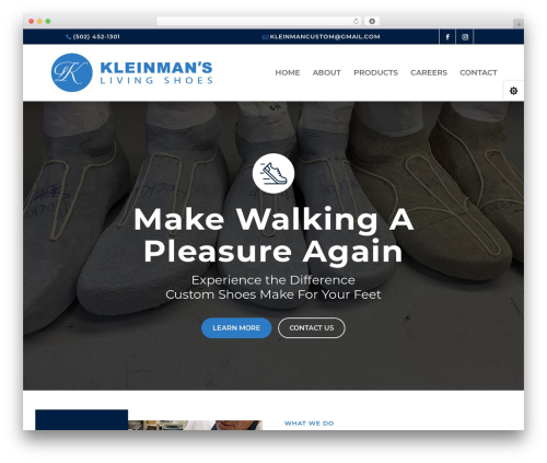 Theme WordPress Divi - kleinmanslivingshoes.com
