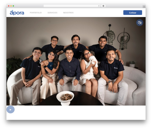 WordPress theme Apora - aporapublicidad.com