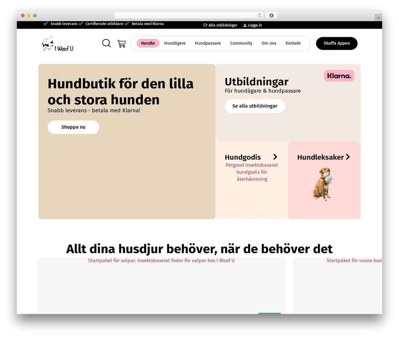 WordPress theme Hello Elementor - iwoofu.se