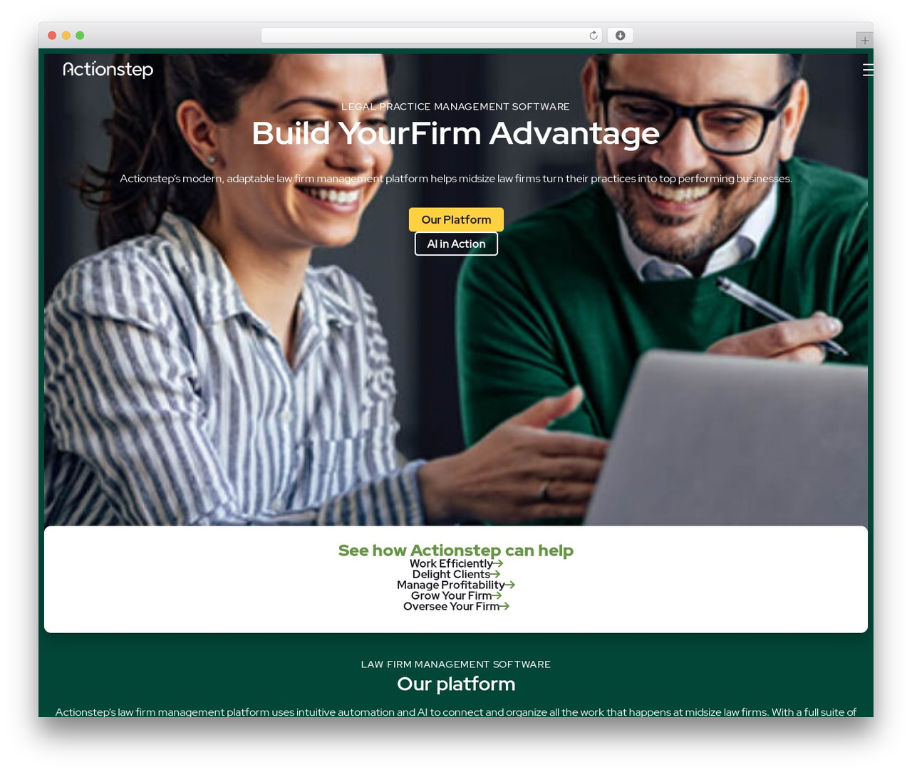 Actionstep WordPress theme - www.actionstep.com