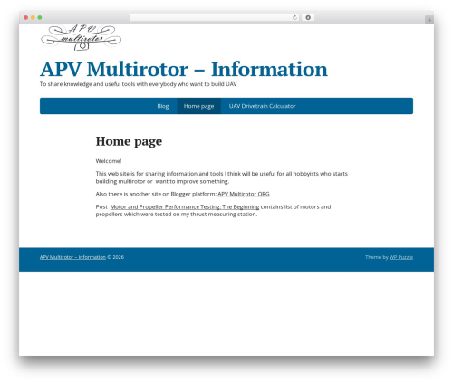 Basic WordPress theme free download - apvmultirotor.info