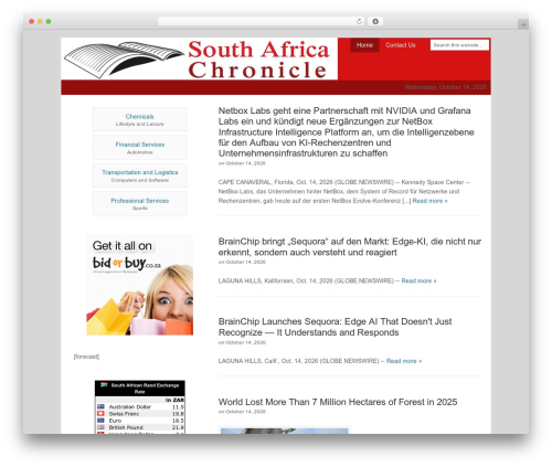Best WordPress theme Catalyst - sachronicle.co.za