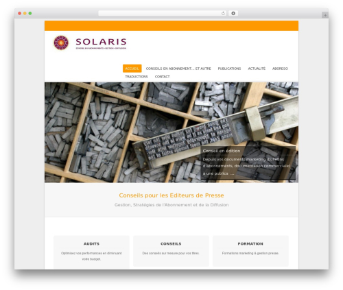 botapro WordPress theme - solarisconseil.com