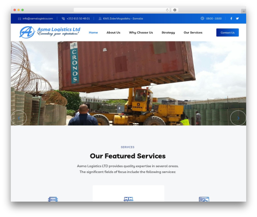 Braintech WordPress theme design - asmalogistics.com