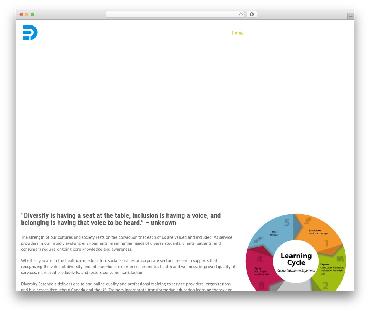 Diversity WordPress theme - diversityessentials.com