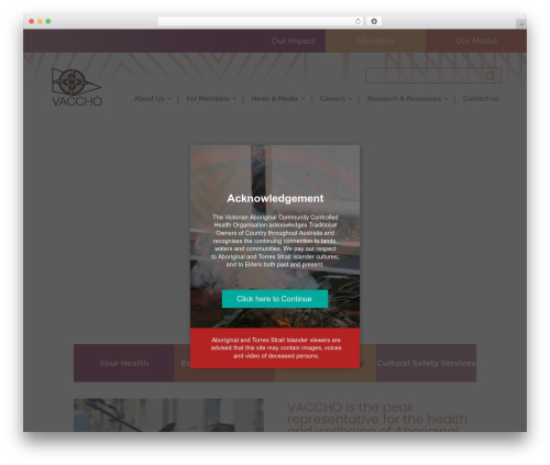 Divi WordPress theme - vaccho.org.au