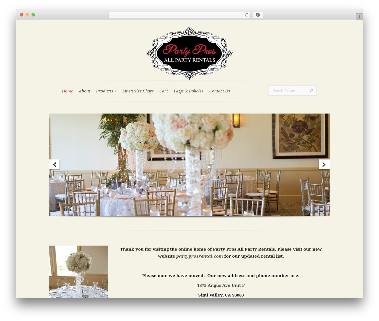 EvolutionChild WordPress theme design - simivalleypartyrentals.com EvolutionChild WordPress theme design - simivalleypartyrentals.com