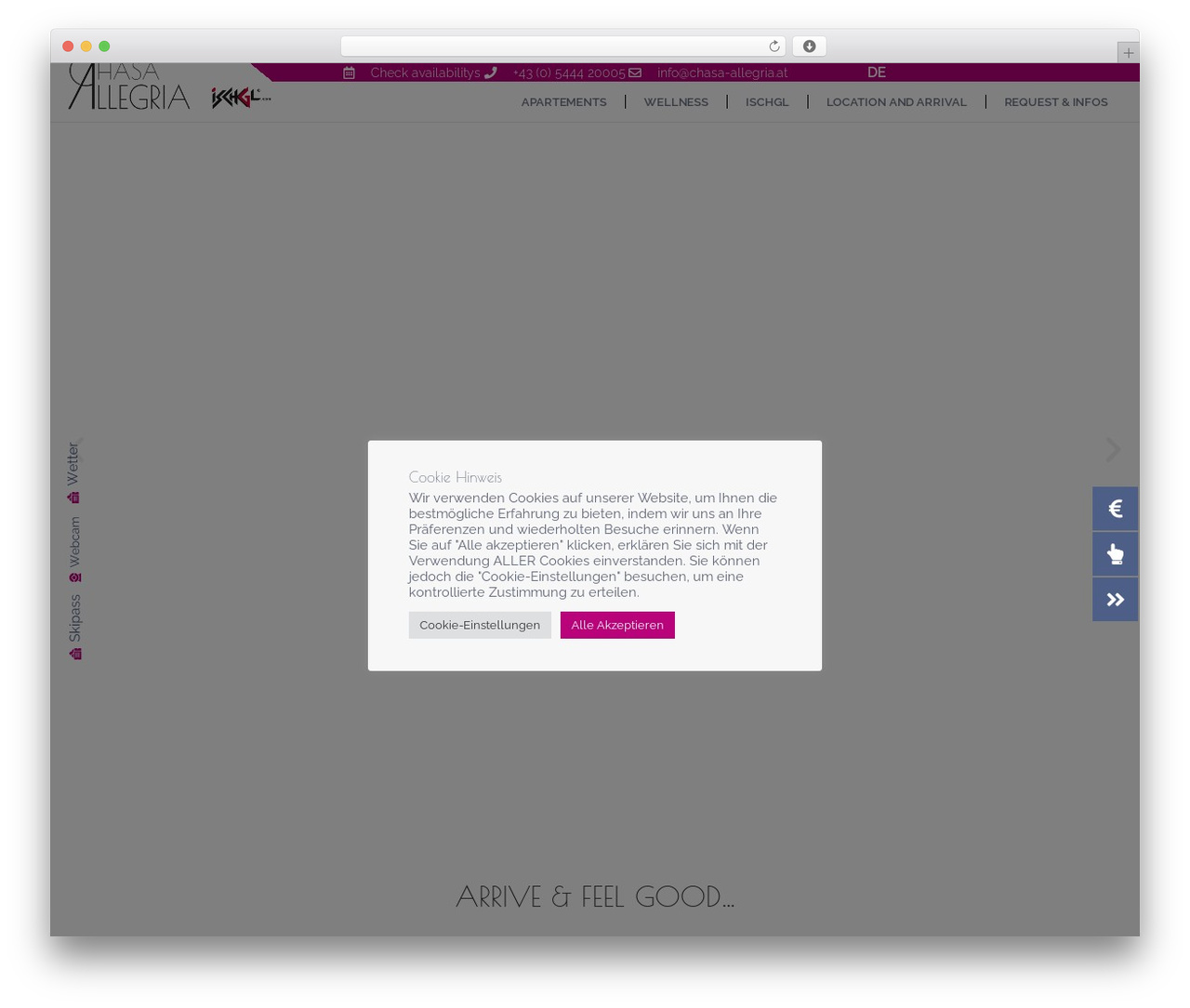 Hello Elementor WordPress theme - chasa-allegria.at