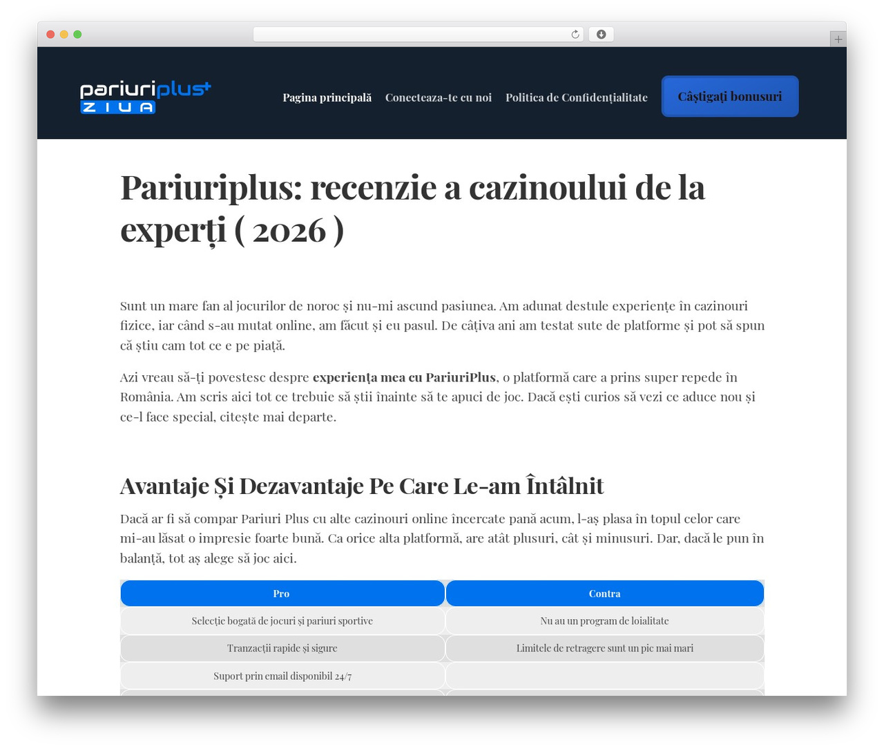 Minimer theme WordPress - ziua.net