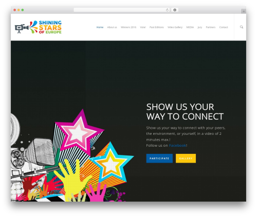 Video contest WordPress plugin - shiningstarsofeurope.eu