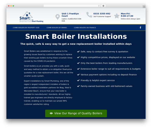 Halfdata green forms WordPress plugin - smart-boilers.co.uk