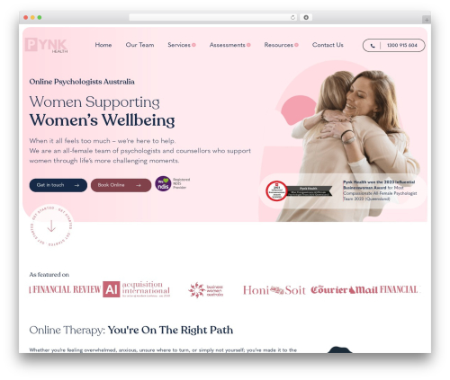 WordPress theme GeneratePress - pynkhealth.com.au