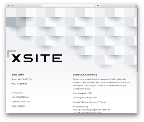 WordPress theme pixelCube theme - xsite.at