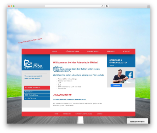 wp-bootstrap theme WordPress - fahrschule-luechow.de