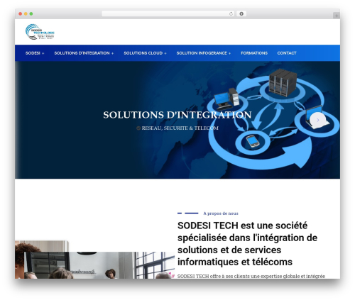 Best WordPress theme Braintech - sodesitechnologie.com