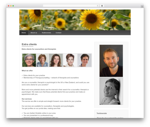 Best WordPress theme Responsive Pro - extra-clients.com