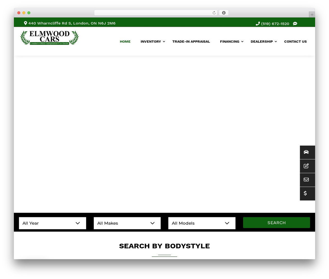 Divi WordPress theme - elmwoodcars.com