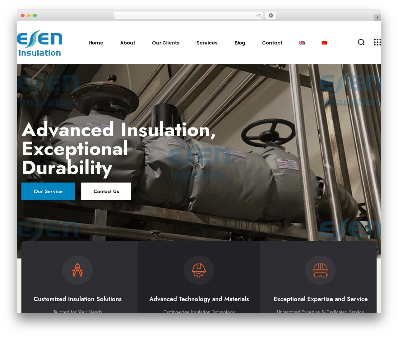 Theme WordPress Constech - eseninsulation.com