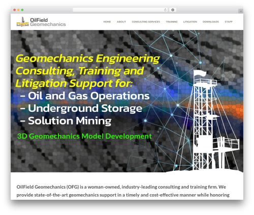 Weston best WordPress theme - ofgeomech.com