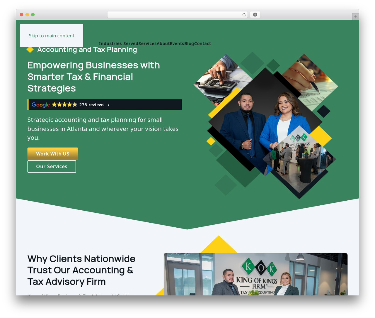 WordPress theme Array Framework - kingofkingsllc.com