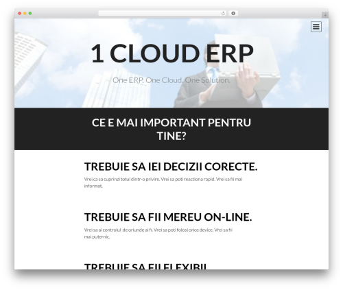 WordPress theme Intergalactic - 1clouderp.ro