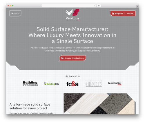 WordPress theme CleanBuild Pro - velstone.com