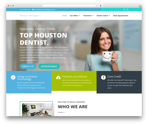 WordPress theme Divi - dental-designers.com
