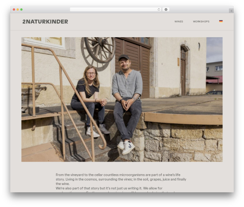 WordPress theme Flora - 2naturkinder.de
