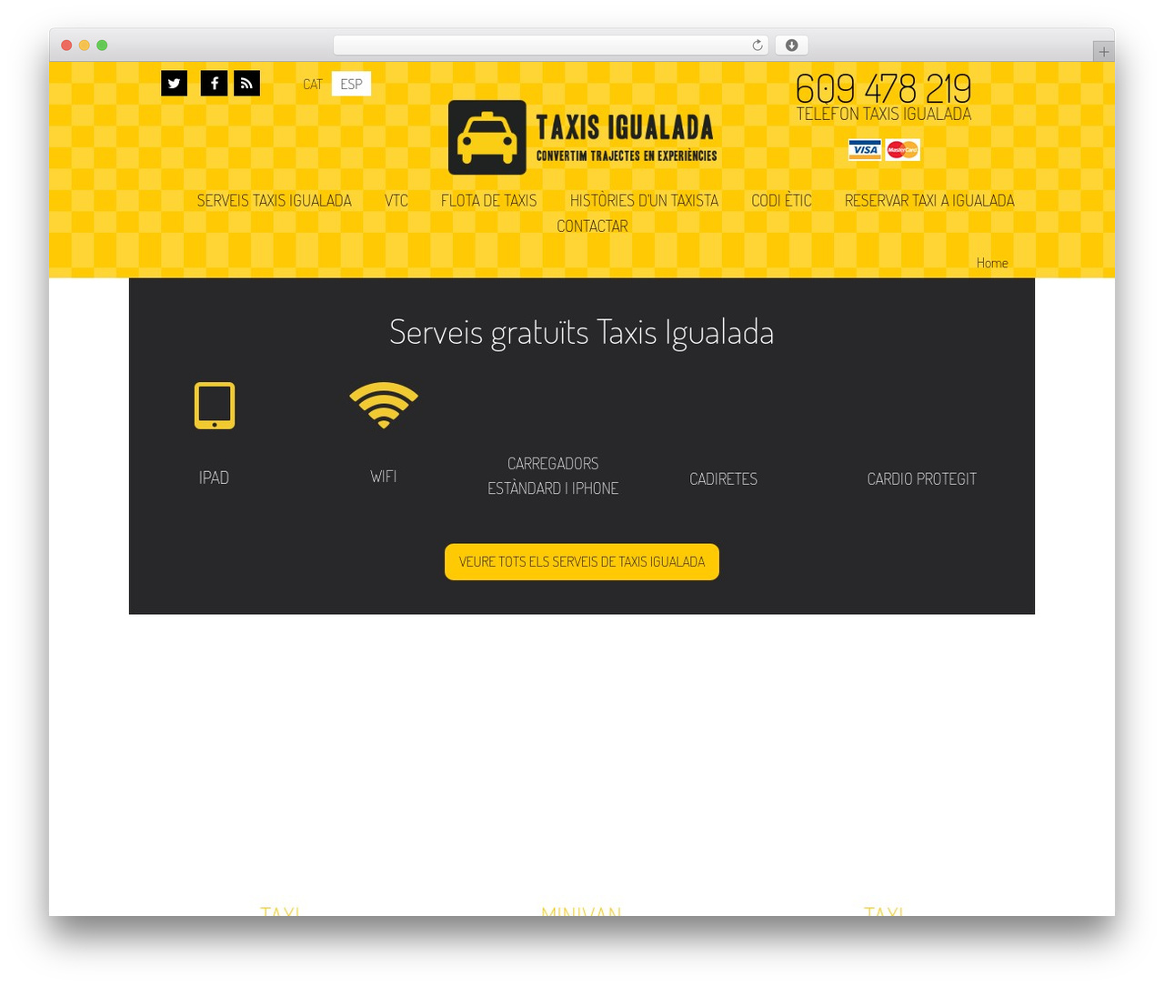 WordPress theme Total - taxisigualada.com