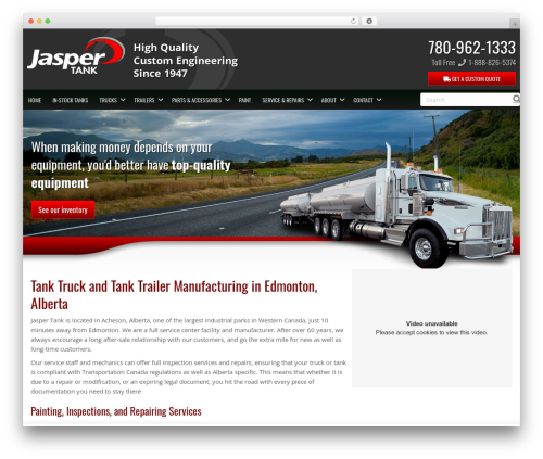 WP theme Beaver Builder Theme - jaspertank.com
